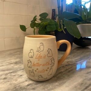 Life Is Better With Cats Ceramic Mug Cat Lover Coffee Cup